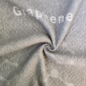 Tecido de colchón de punto de fibra de grafeno antiestático de luxo