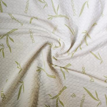 Material natural Colchón de bambú tecido elástico tecido jacquard (5)