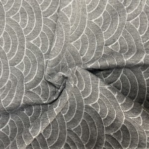 Tecido de colchón de fábrica chinesa de punto gris escuro de alta calidade T515