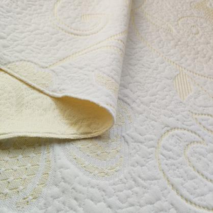 Tissu à coutil pour matelas 100% polyester, tissu tricoté extensible
