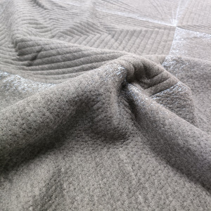 Carbone di bambù / poliester grisgiu filatu di materasso in maglia Fabbrica OEM