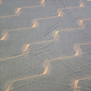 Bamboo charcoal / polyester grey spun khoele materase knitted lesela OEM fektheri