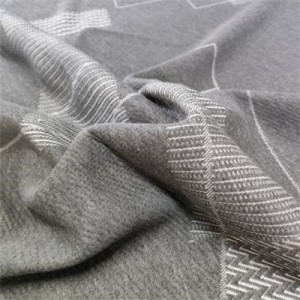 Carbone di bambù / poliester grisgiu filatu filatu di materasso in tessuto per cuscini protettivi
