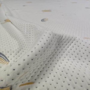I zitelli cuncepiscenu u tessulu di materasso di serie di design per i zitelli 100% poliester antibatterico anti-acaro