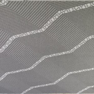 Сива предена прежда Бамбуков въглен матрак тиктакаща тъкан обвивка за матрак