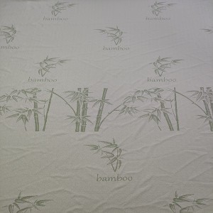 Tessutu di maglia verde naturale 100% bambù / poliester NEW COLLECTION