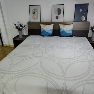 Tecido de colchón antiestático 2022 novos deseños figura xeométrica Ticking de colchón con cremalleira