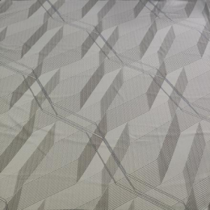 100% polyester spun benang geometris kasur rajutan kain sarung bantal