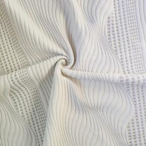 Tissu extensible pour matelas 100% polyester, fabricant chinois doux au toucher