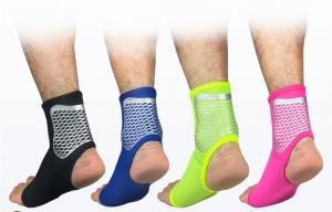 Breathable Adjustable Sports Elastic Ankle Support Brace  AS-06