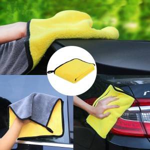 Microfiber Washing Drying Towel Strong Thick Fiber Car Cleaning Cloth T-04