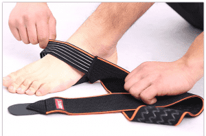 Ankel Brace Compression Strap Ärmar Stöd 3D Weave Elastic Bandage AS-12