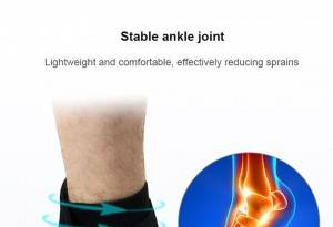 સ્પોર્ટ્સ રેપ પાટો પગની ઘૂંટી તાણ સ્થિતિસ્થાપક પગની ઘૂંટી સપોર્ટ બ્રેસ AS-10