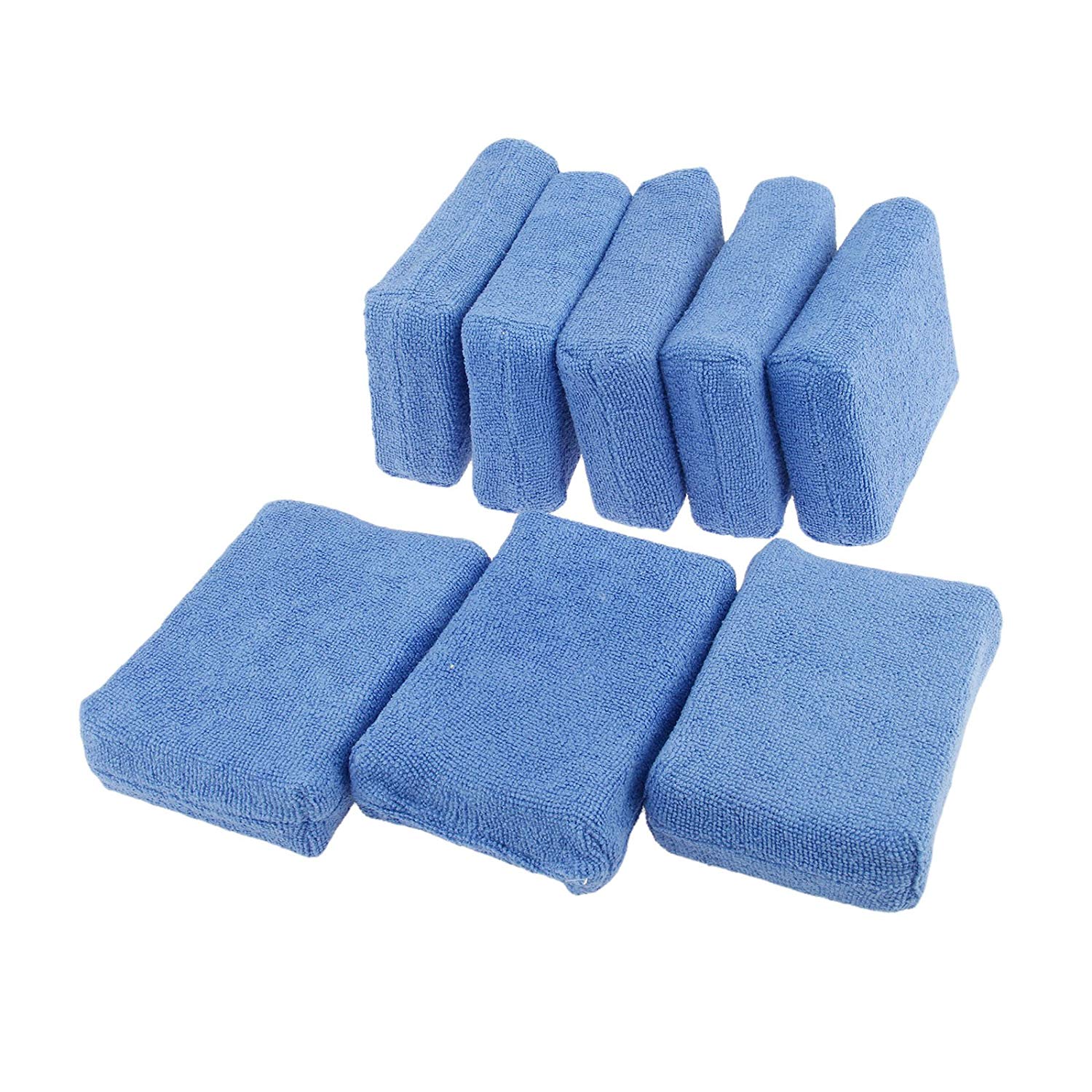 High quality microfiber car rectangular sponge use for washing waxing CT-14