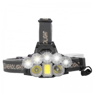 10000lm Ultra Bright Headlamp 2*T6+5*Q5+1*COB LED Head Lamp Flashlight Torch Head Light Lantern 18650 USB Rechargeable Headlight HL72