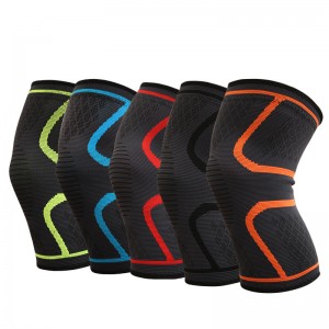 2022 High Elasticity Knee Support Pads Guard Outdoor Sports Protector Lifting Knee Sleeves wrap Football Running KP-01