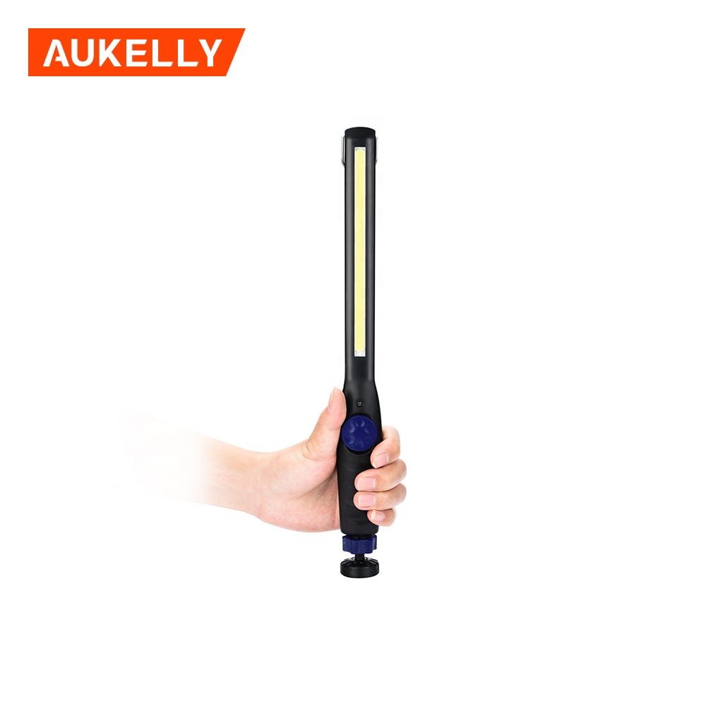 Aukelly cob slim arbetslampa usb bärbar magnetisk cob hängande arbetslampa linternas geepas uppladdningsbar led ficklampa WL8