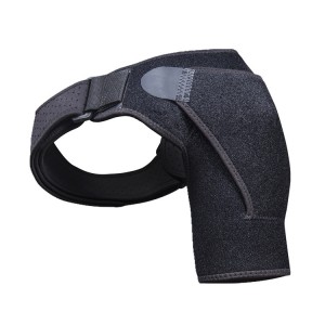 2021 wholesale price Arm Brace For Carpal Tunnel - Single Shoulder Brace Adjustable Breathable Sports Strap Protective Shoulder Strap Left and Right Men and Women Universal Black Bandage SB-09 ...