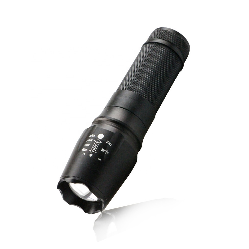 LED 5 Modes Zoomable Handheld Emergency Flashlight H12