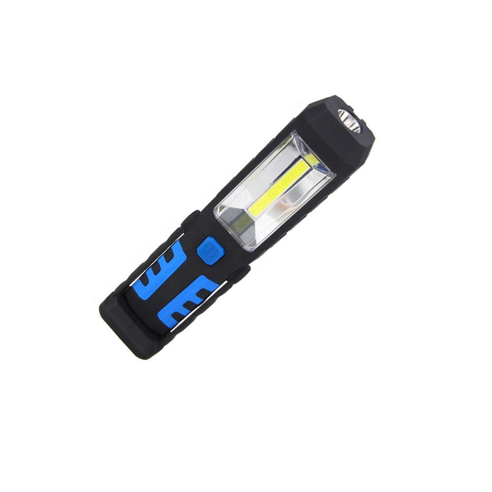 Portable 3W COB LED Cordless Multi-functional Micro USB Stand Sib Nqus Rechargeable Ua Haujlwm Teeb Nrog Lub Hwj Chim Loj SOS Function WL30