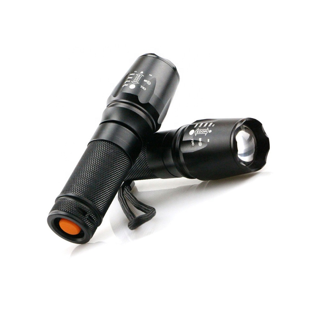 Aluminum alloy 26650 Rechargeable led Taschenlampe 5 Modes Zoomable Handheld long range Torchlight Portable Emergency Flashlight H12