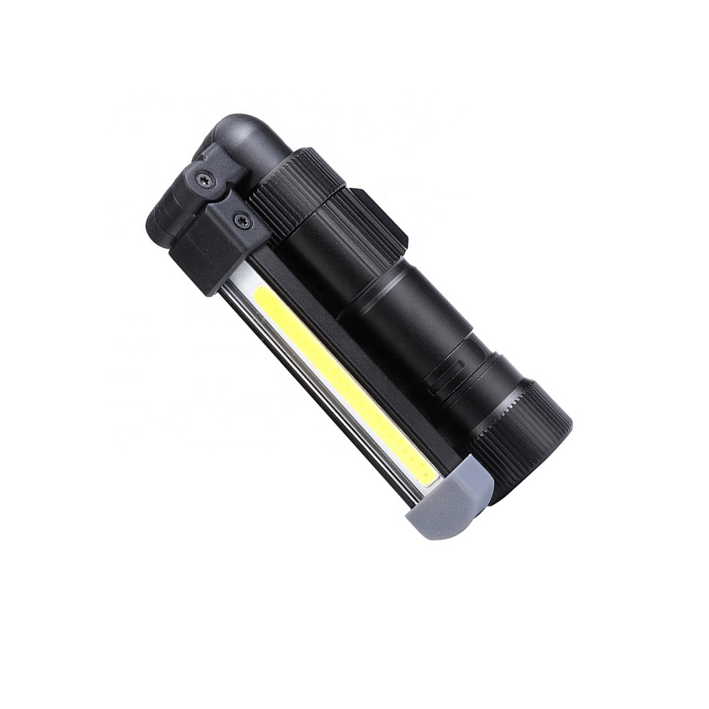 Aluminium USB Lampu Kerja Magnet Led Boleh Dicas Semula COB Fleksibel Lampu suluh lipat membawa 8000 tongkol pembaikan kereta Lampu Kerja WL39