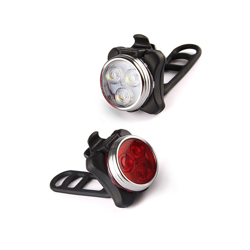 Mount Bicycle Accessories Built-in Battery Rechargeable 4 Modes Bicycle Light Rechargeable Front Headlight Back Bike tail Light B4