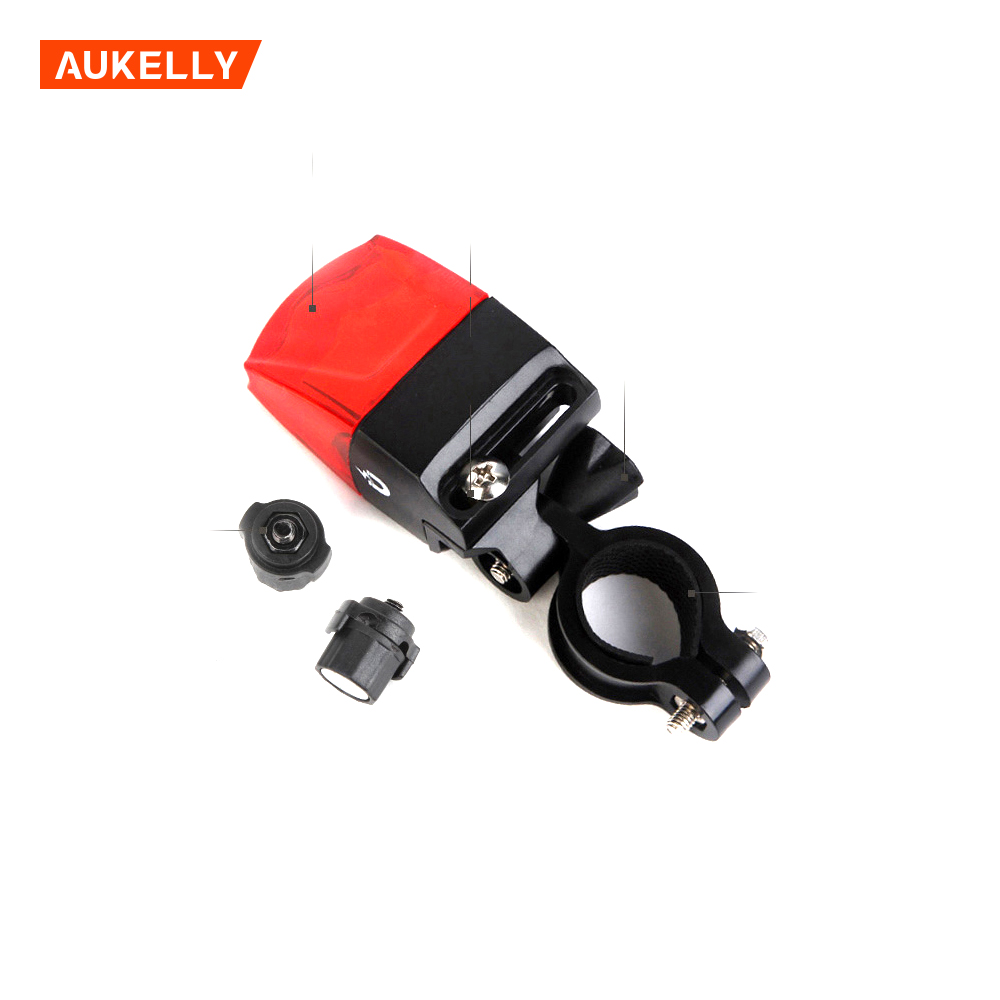 Waterproof non magnetic battery self powered bicycle LED rear light Bike night lights B220