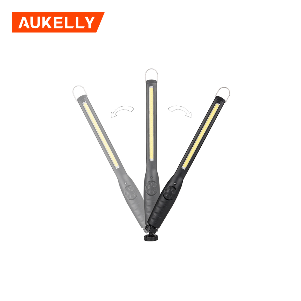 Aukelly 2018 Produk Baru Plastik Magnetik pelbagai fungsi obor kerja ramping Pen Light tongkol boleh dicas semula mudah alih membawa lampu kerja WL8