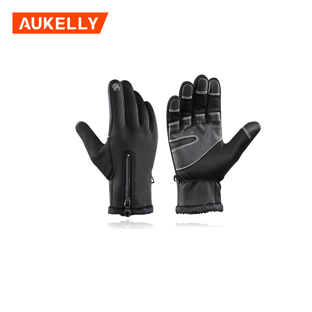 Full Finger Cycling Glove Touch Screen Bike Gloves Winter Thermal Windproof Warm  Anti-slip Bicycle Gloves For Men Women B-G16