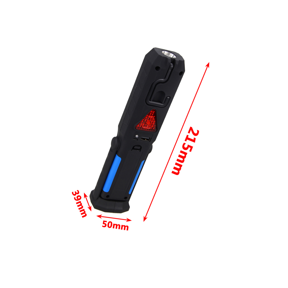 COB LED 경고 작업 램프 USB 충전식 3 모드 360도 스탠드 걸이 후크 투광 조명 건전지 마그네틱 작업 조명 WL30