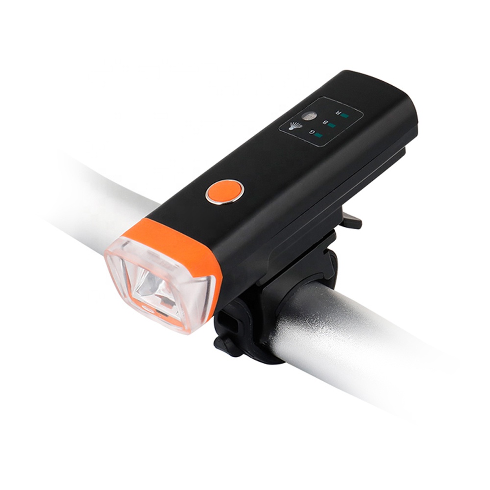 Стандардна УСБ на полнење со индукција со 350 лумени со автоматско светло LED светла за велосипеди Паметно светло за велосипеди B31