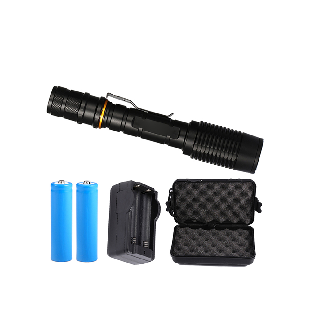 xml T6 Lamp Brightest 1000Lumen LED Rechargeable hunting linterna zoomable Waterproof high power led fast track flashlight torch