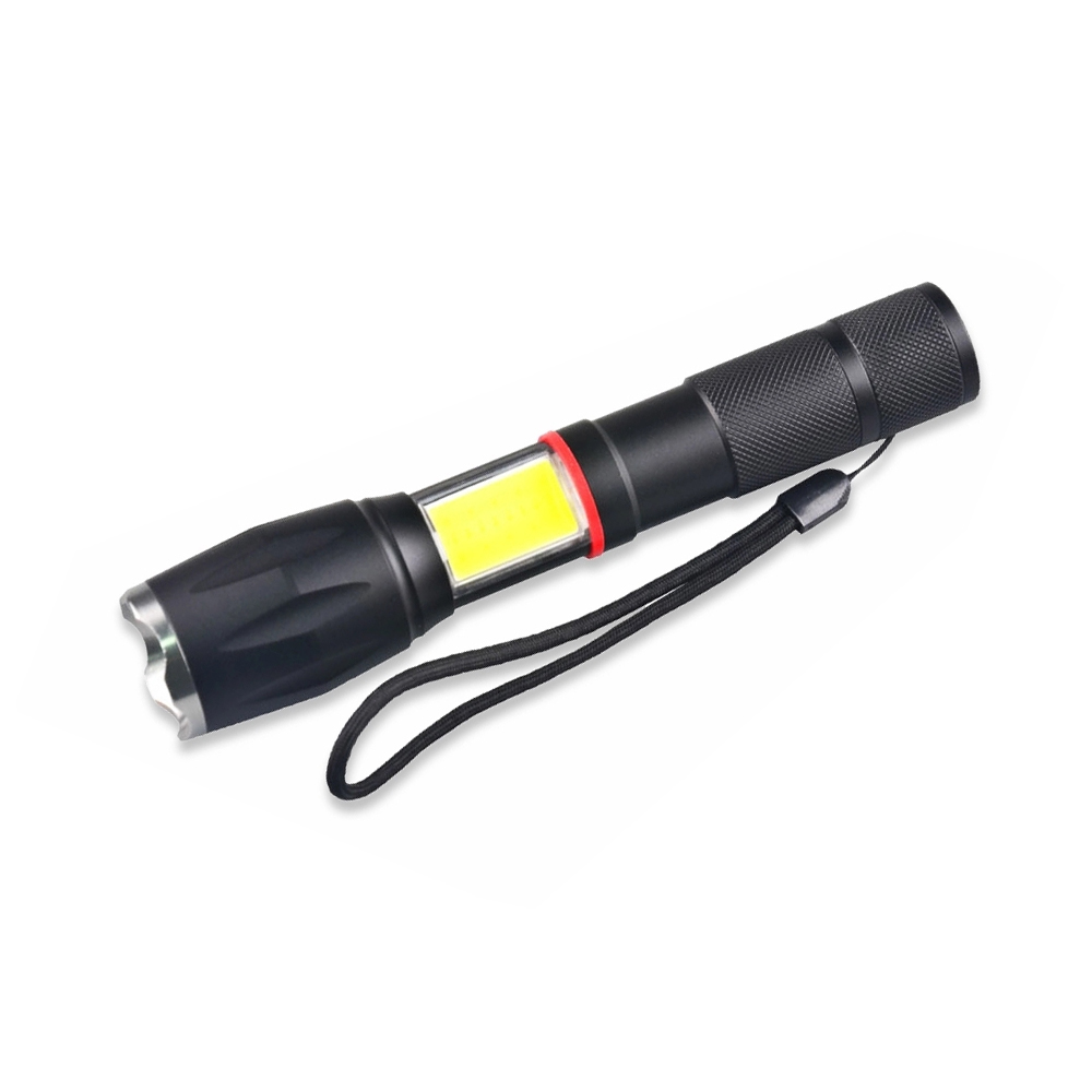 High Quality Waterproof Hand Torch Emergency Hidden Cob Telescopic Zoom Led Flashlight With Telescoping Magnet