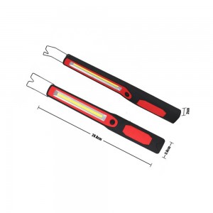 COB Magnet Nödarbete Lampa Autoreparation Ficklampa USB uppladdningsbar magnetisk smal strålkastare led arbetslampa Med Krok WL23