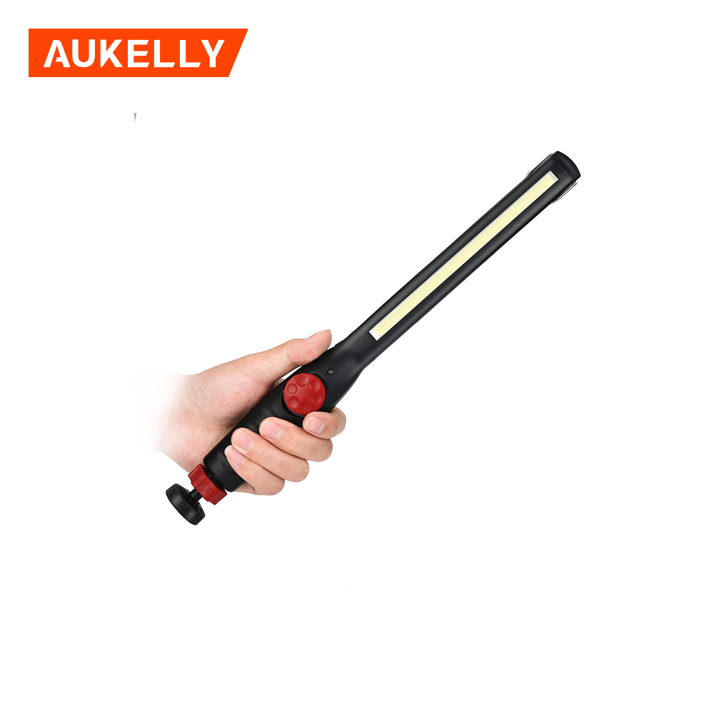 Aukelly Uppladdningsbar magnetisk bärbar utomhusarbetslampa USB-laddning fungerande inspektionslampa arbetsficklampa cob led-lampor WL8