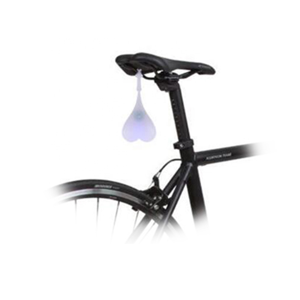 Llum posterior impermeable en forma de cor de colors Llum de bola de bicicleta Seient de silicona Advertència de seguretat Led Llum posterior Llum de bicicleta B17