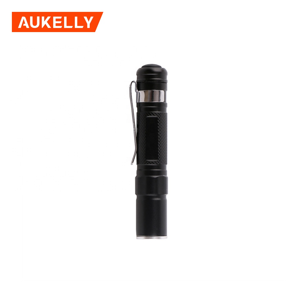 Q5 LED glare flashlight telescopic zoom pen with pen clip medical mini flashlight