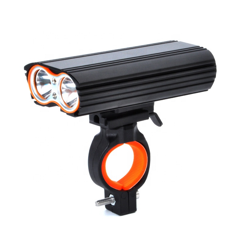 2 T6 Aluminum Alloy USB Rechargeable Bike Front Lamp Handlebar Frame T6 Professional Waterproof Cycling lights Bicycle Headlight B173