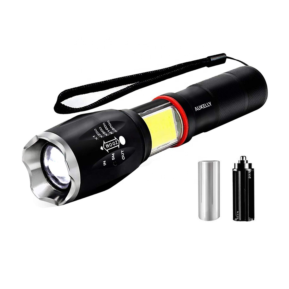 2021 High quality Tactical Flashlight -
 1000 lumen rechargeable led flashlight torch Portable Super Durable COB work light strong magnetic base Camping COB flashlight H46-R – Honest
