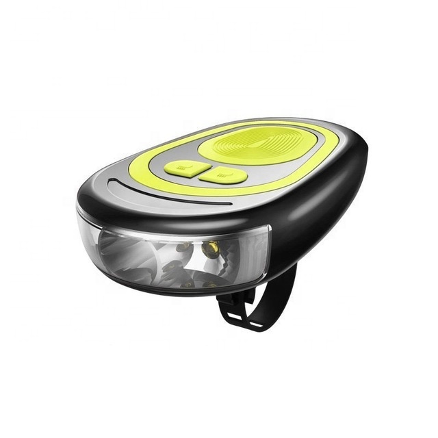 Oppladbart MTB-tilbehør Vanntett hodelykt Sykkellommelykt Sykkel Nattkjøring LED-sykkelfrontlys med høyttaler B145