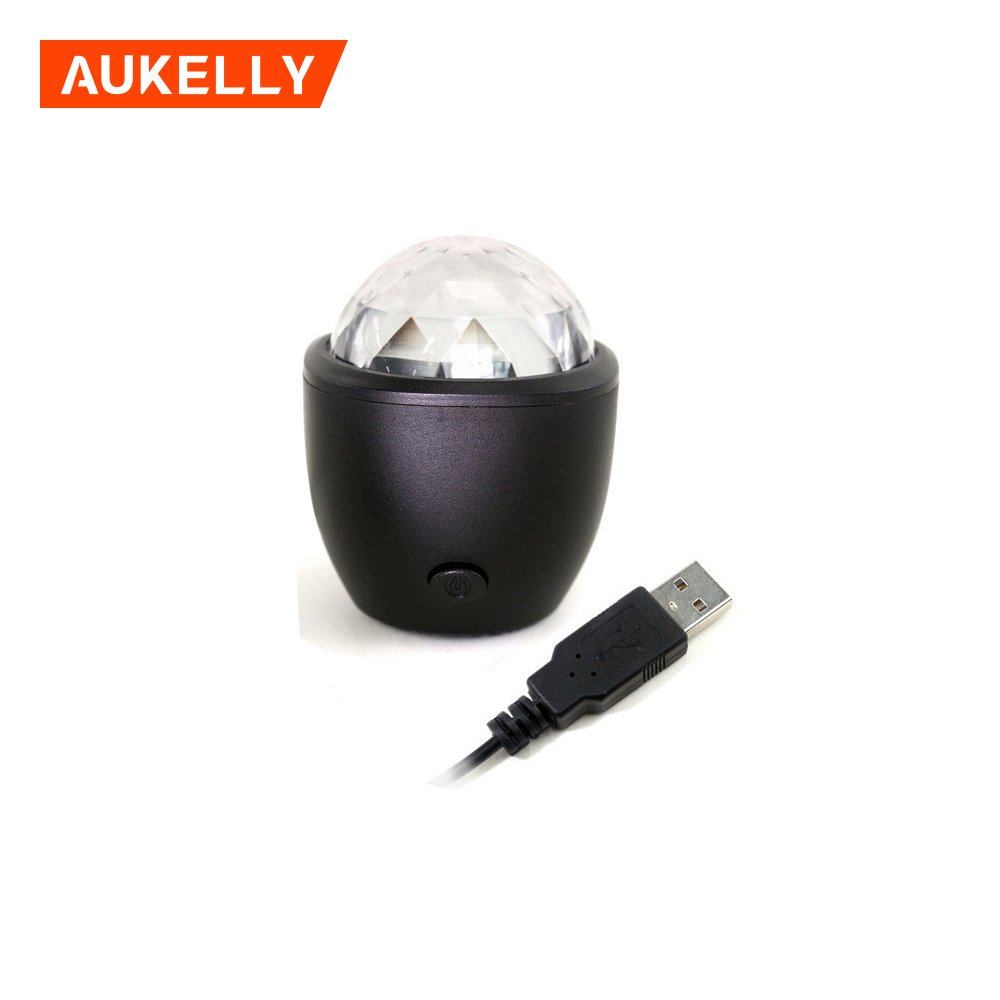Višebojna disko kugla s USB napajanjem od 3 W, čarobna svjetla za rođendansku zabavu, mini svjetla za koncert