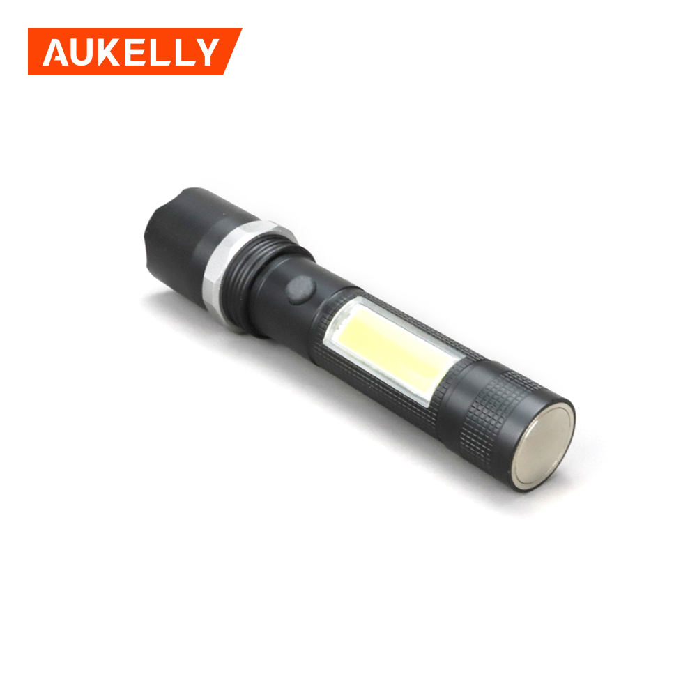 NEW Style Upgrade Zoomable Magnetic Usb Rechargeable Cob Work Light Tactical Flashlight