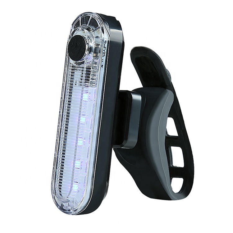 Superljust cykelbakljus 4 lägen USB-laddningsbar hjälm LED-baklykta Cykel Nattsäkerhetsvarningsblixt BikeTail Light B56
