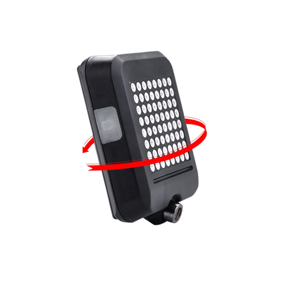 64 LED Smart Turn signal Cyclisme feu arrière Frein rechargeable USB rétroéclairage Gravity Sensing Direction Sécurité vélo feu arrière B20-A