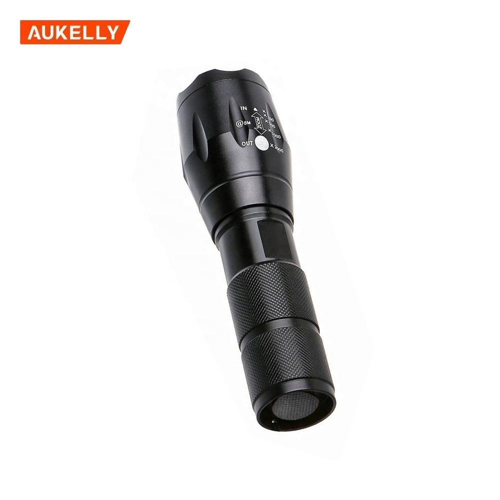 Outdoor Emergency Aluminum 18650 XML T6 LED Zoom 5 modes Super Power Tactical Flashlight ultra bright torch G700