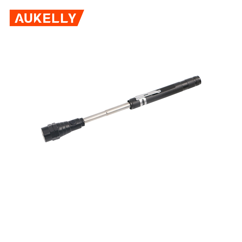 Aukelly Top sale 3 LED Flexible Magnetic Pick Up LED Telescopic Flashlights Telescopic Flexible Flashlight H74