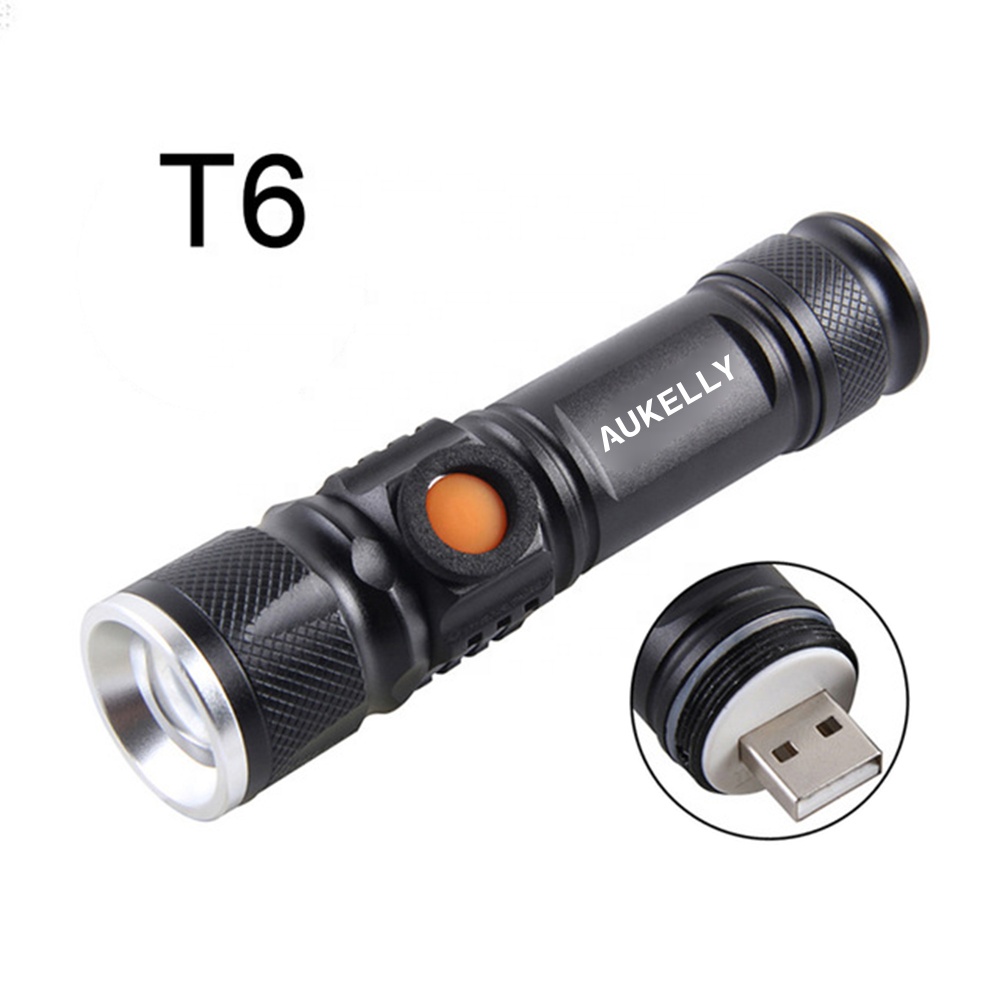 USB LED Flashlight Hand Rechargeable Torch Light Hunting Mini Lanterna Q5 T6 HiExplosion proof rechargeable flashlight led torch