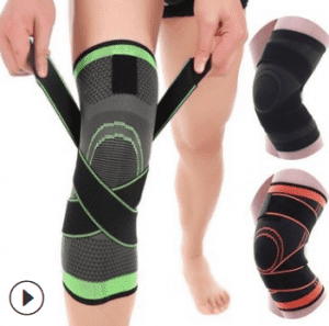 Sports knee pads with straps KS-07
