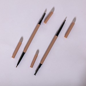 Vodotesná ceruzka na obočie s vegánskou receptúrou na obočie s výrobcami štetcov proti rozmazaniu